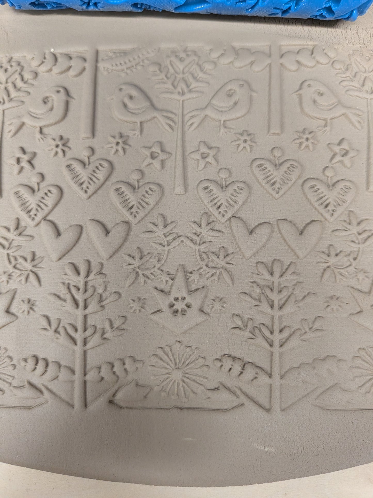 Nordic Christmas Folk Pattern Roller for Clay