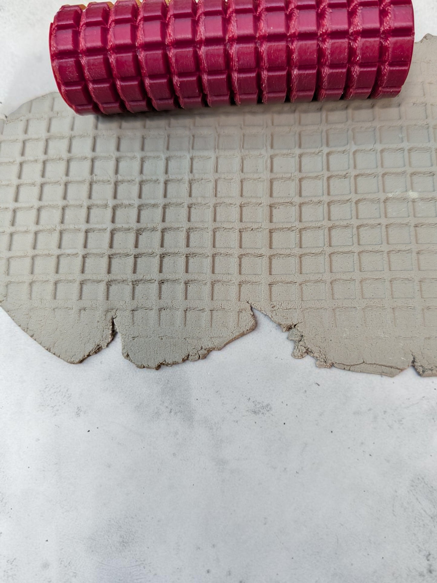 Grid Pattern Roller – Waffle Texture Roller for Clay