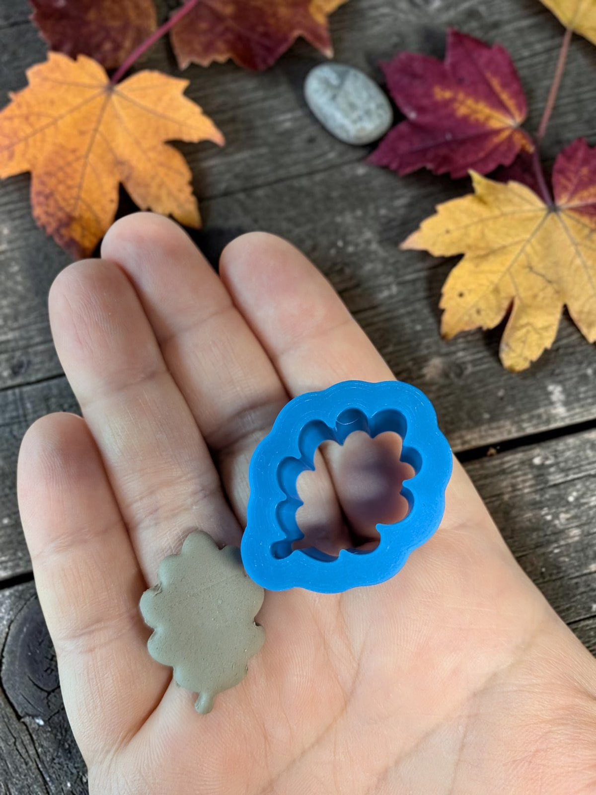 Playful Oak Leaf Clay Cutter – Different Sizes