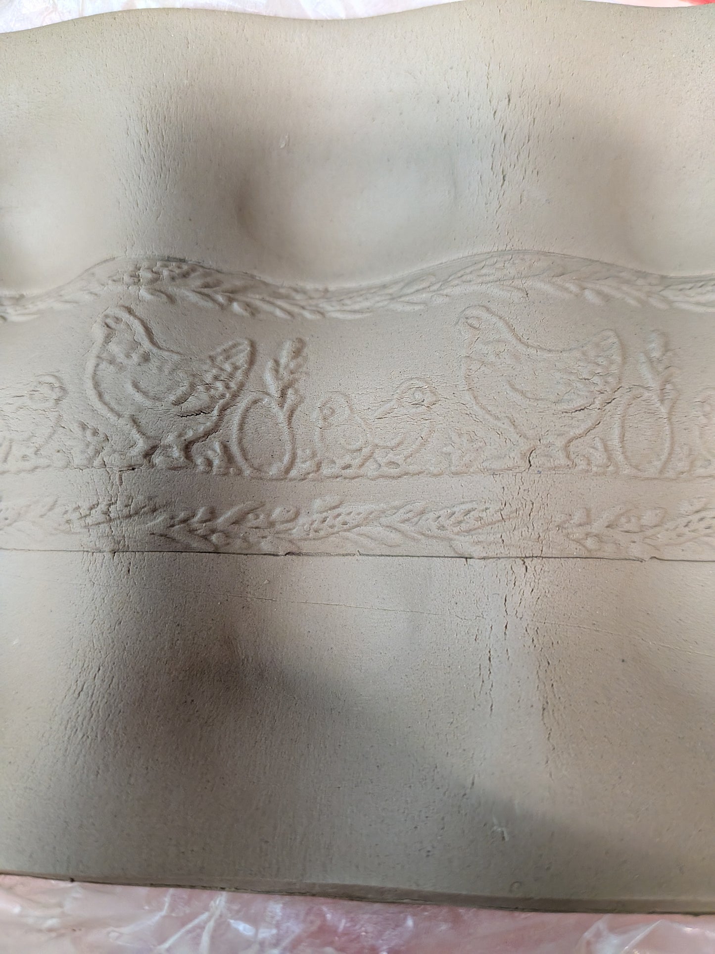 Hen & Chick Pattern Roller – Spring Texture Roller for Clay