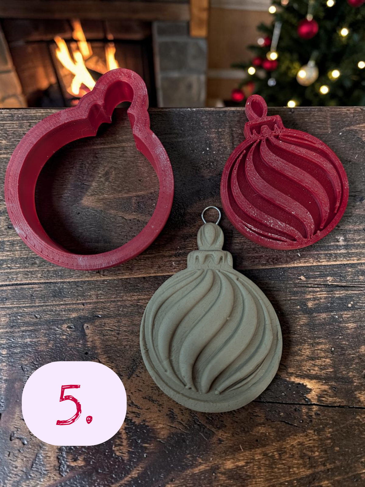 Christmas Ornament Cutter Set & Stamp – Mix & Match Designs