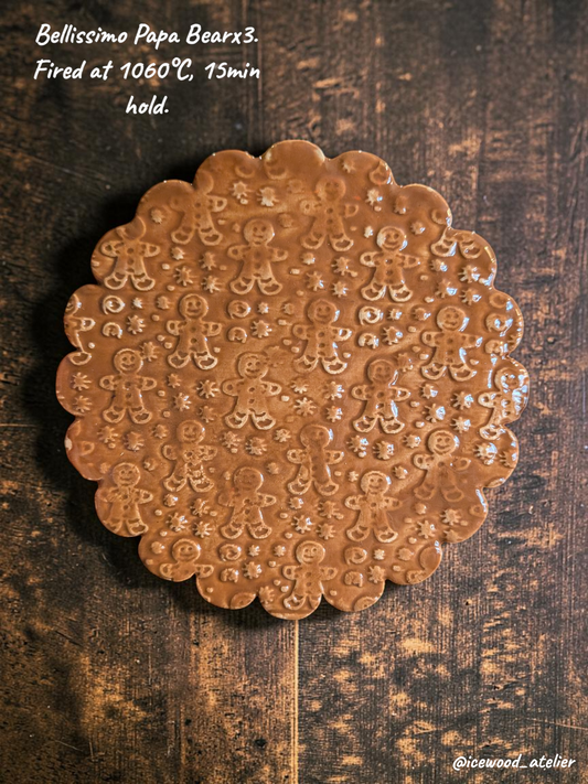 Gingerbread Man Pattern Roller – Christmas Texture Roller for Clay