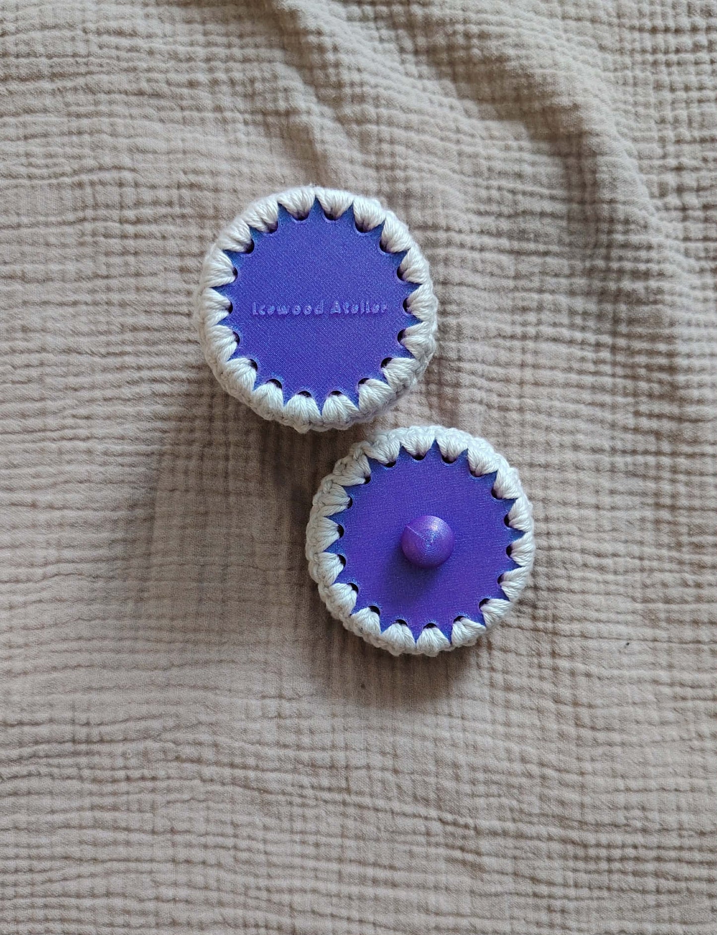 Round shaped 3D printed PLA Crochet Lid – Craft Board