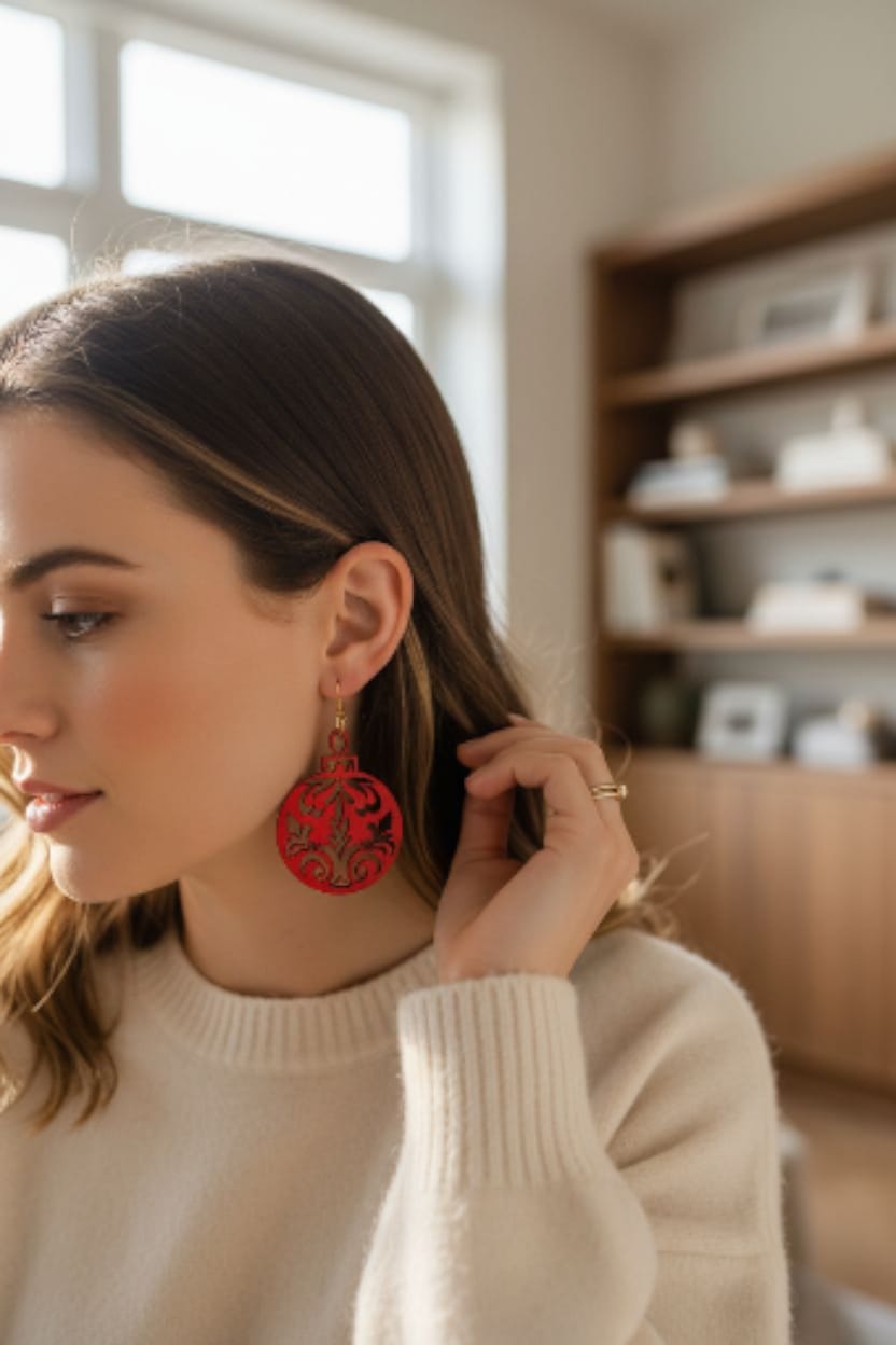 Joulupallokorvakorut – suomalainen koivuvaneri