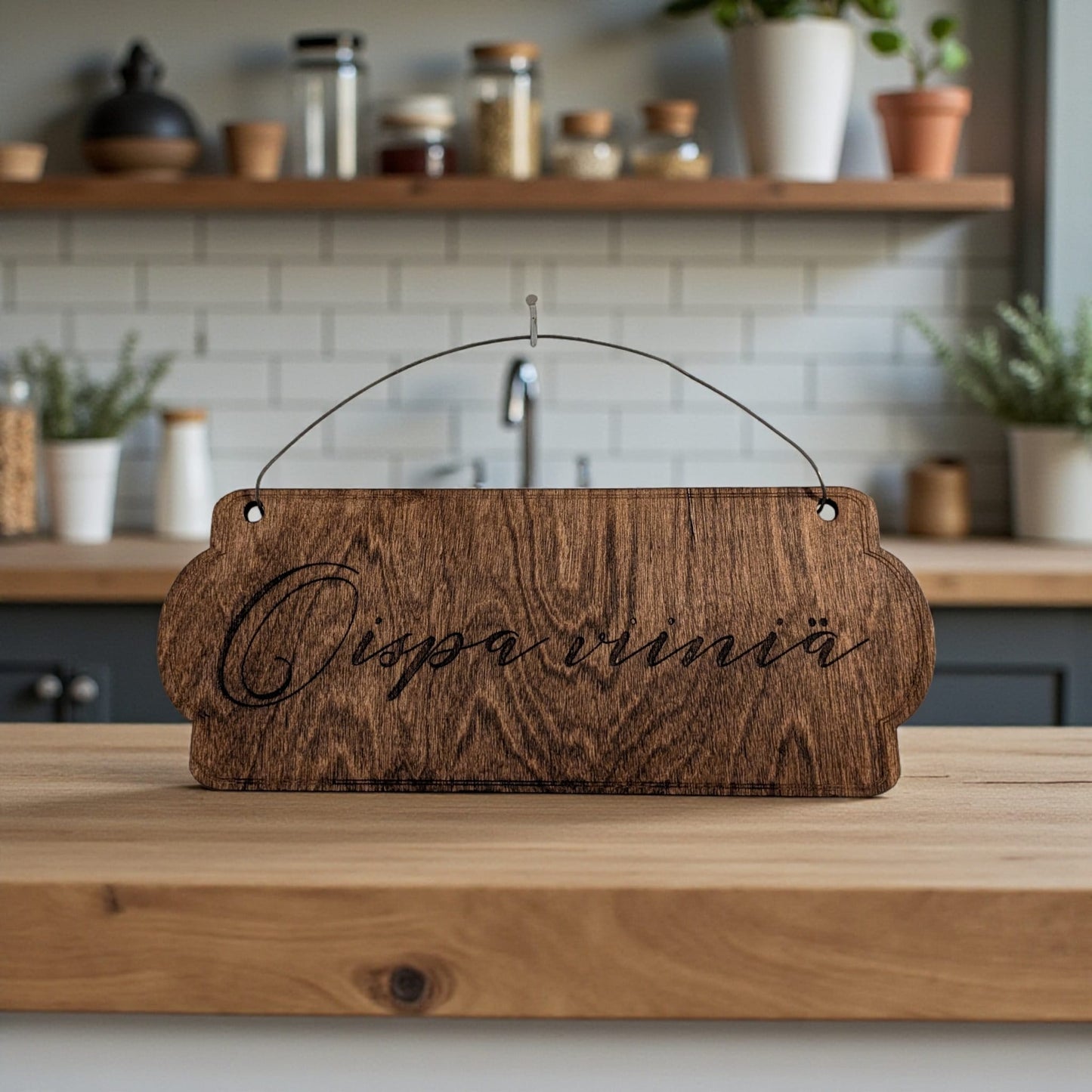 Puinen tekstikyltti – valmiit tekstit tai oma teksti