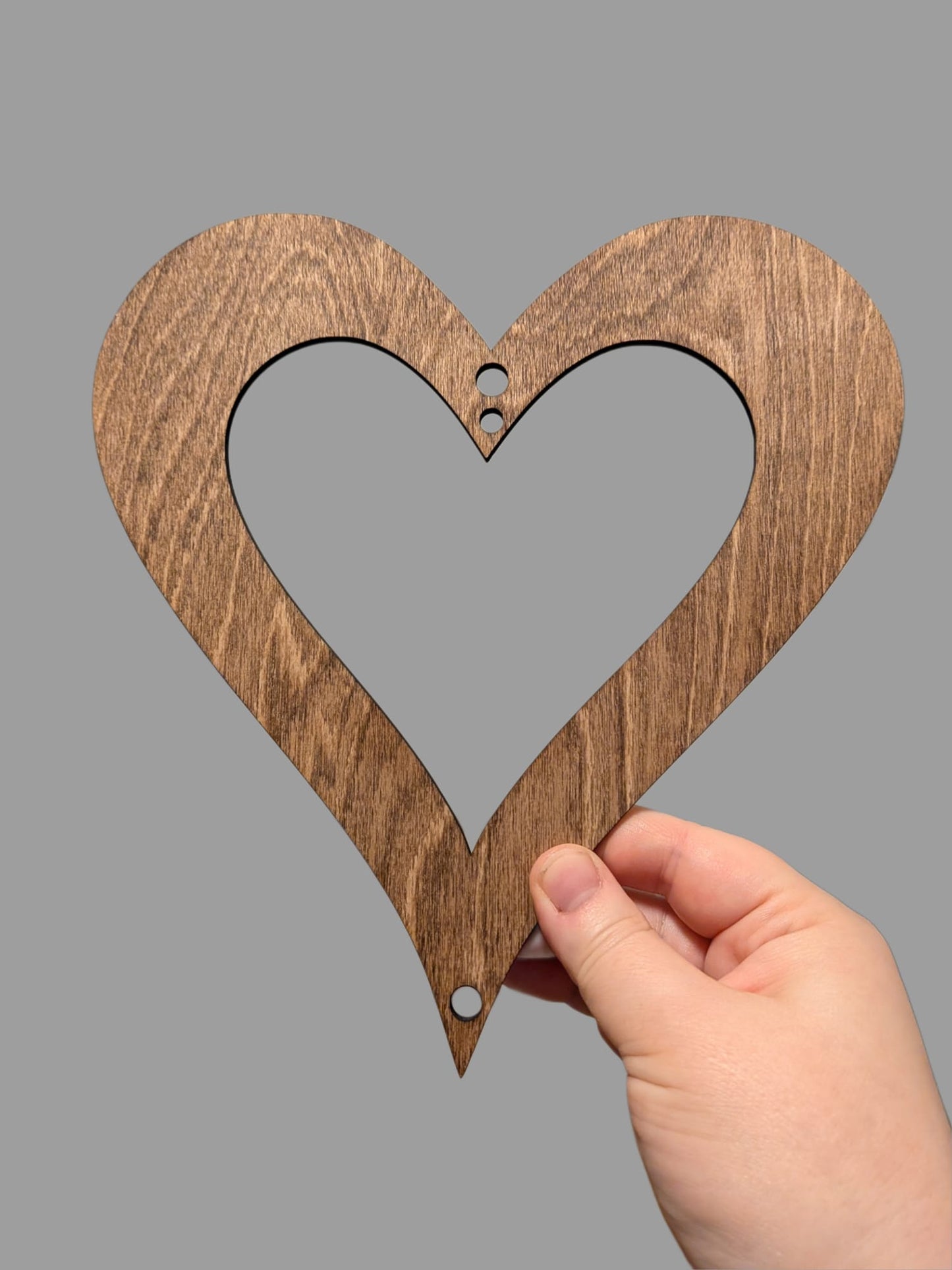 Suuri puusydän askarteluun