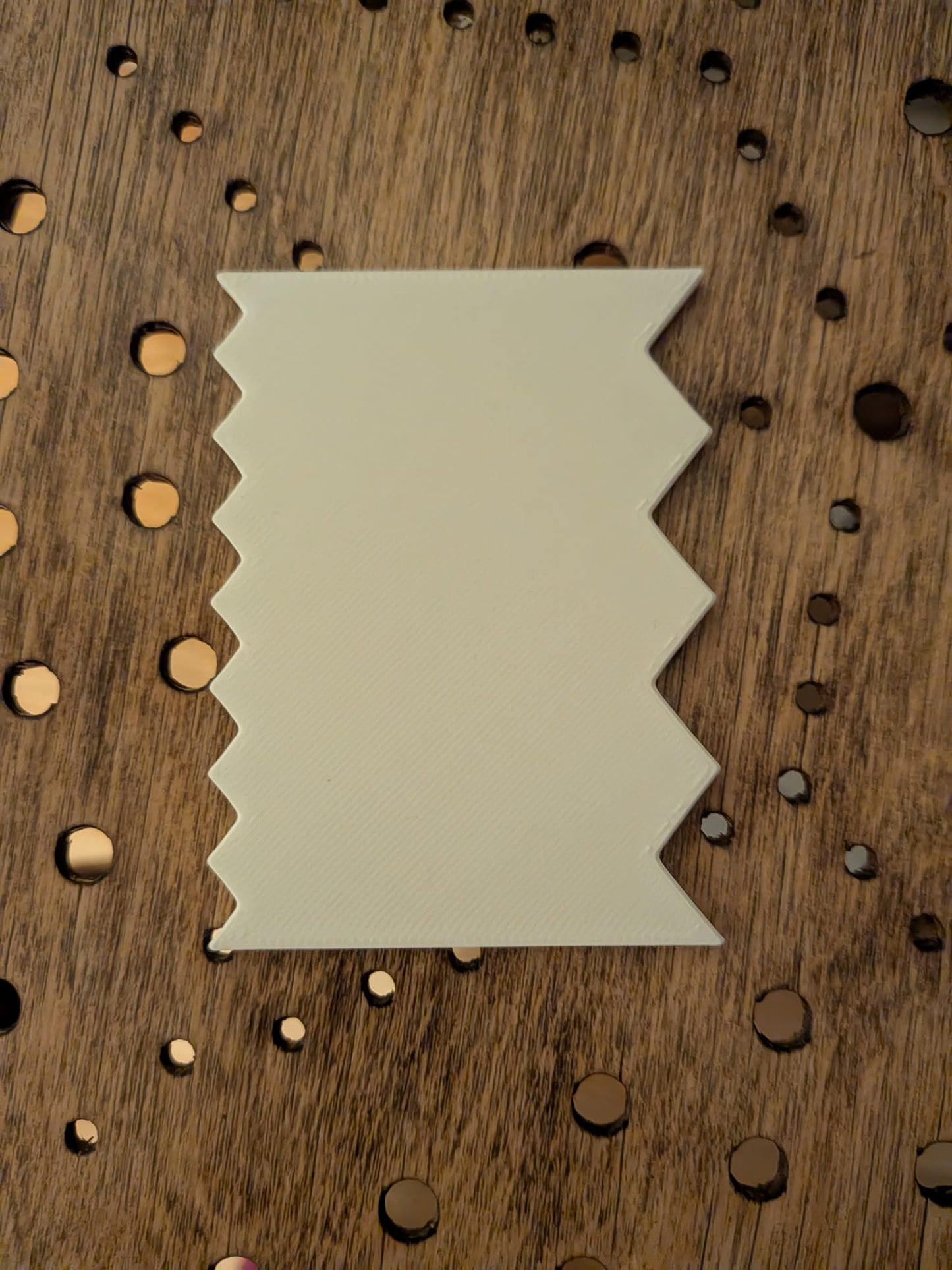 3D-tulostettu dreijausripa Zigzag- tai Scallop-profiililla
