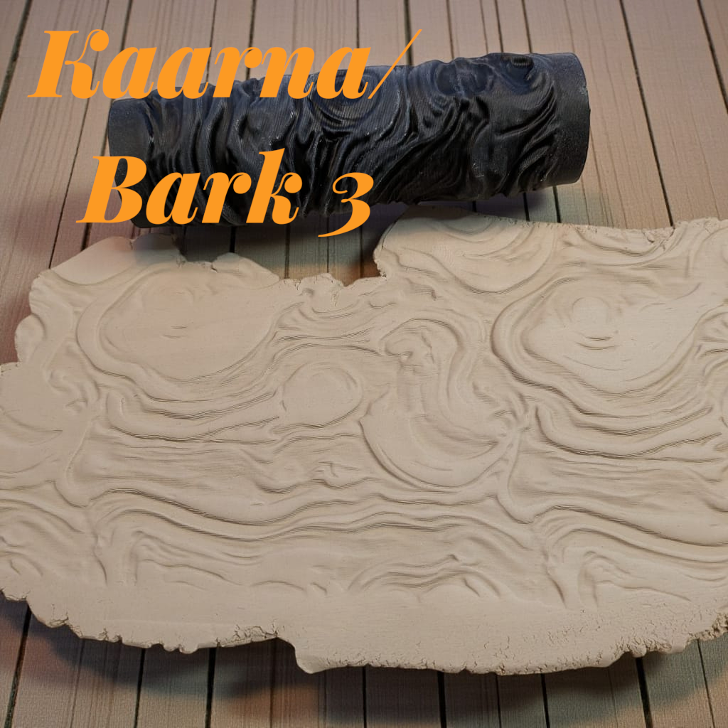 Kaarna-kuviokaulin – luonnon inspiroima pinta savelle ja massoille