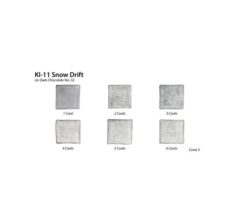 AMACO KI-11 Snow Drift – Krakleelasite (Sivellinlasite), 472 ml