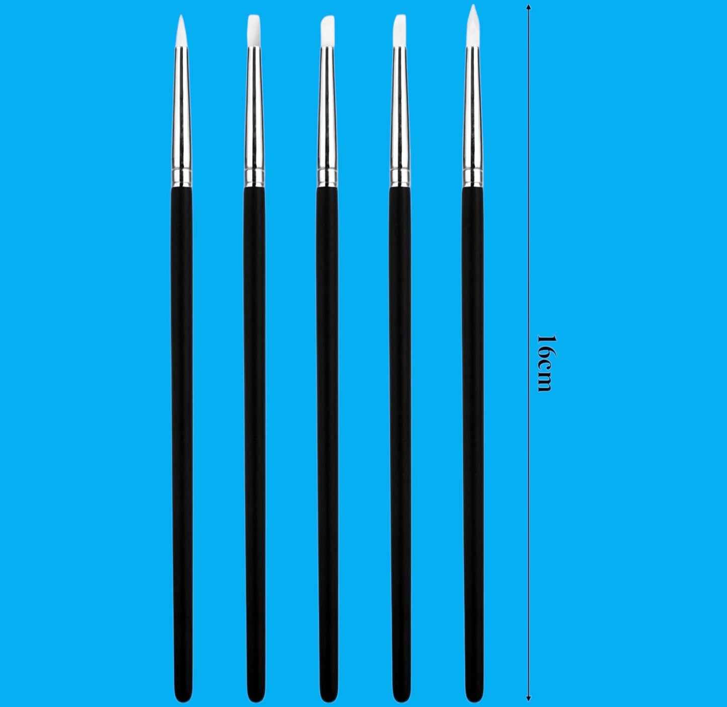 Precision Silicone-Tipped Sculpting Tools (5 pcs)