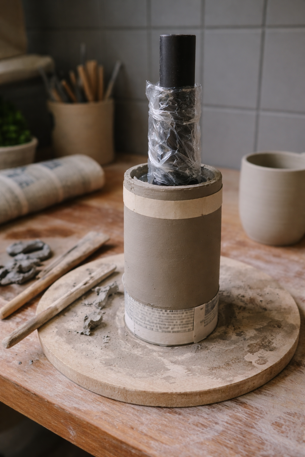Clay Support Mold (cylinder) — available in multiple sizes