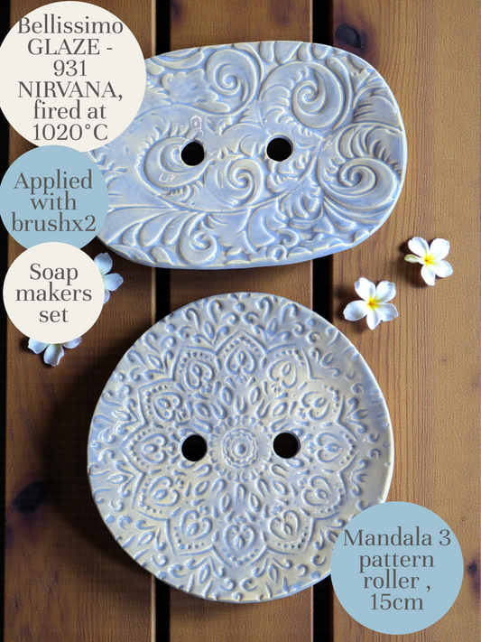 Mandala patterned rolling pins