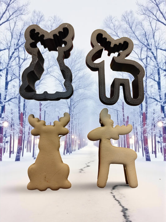 Reindeer Clay Cutters