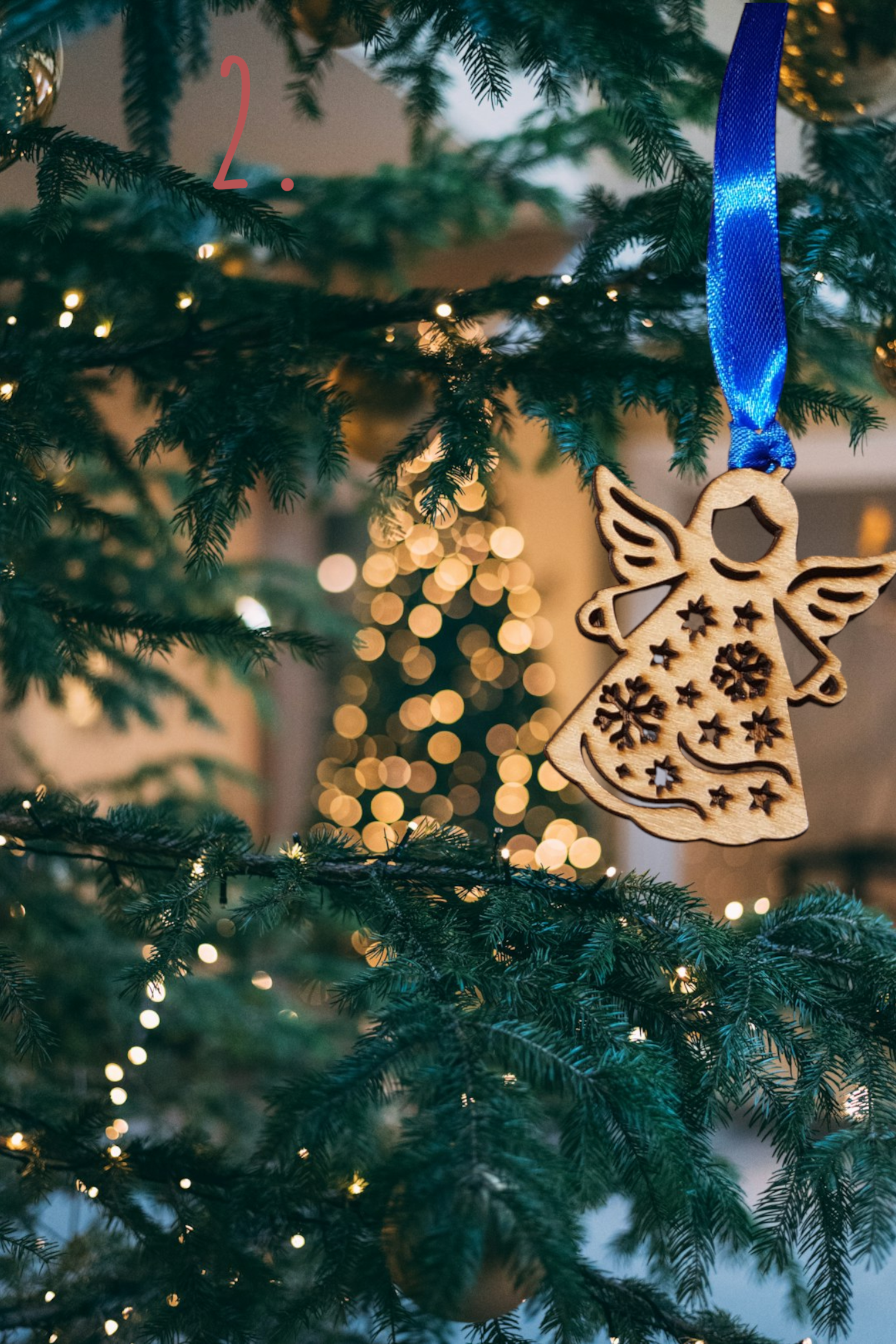 Wooden angel ornaments
